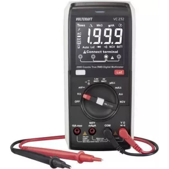 VOLTCRAFT VC232 rankinis skaitmeninis multimetras CAT III 600 V, 2000 skaitmenų (VC-12884300)