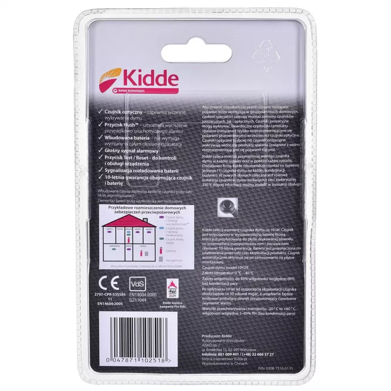 Dūmų detektorius KIDDE 10Y29A
