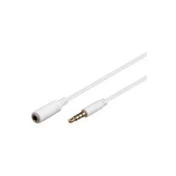 Prailginimo laidas AUX Goobay 4 kontaktų 3,5 mm Slim CU