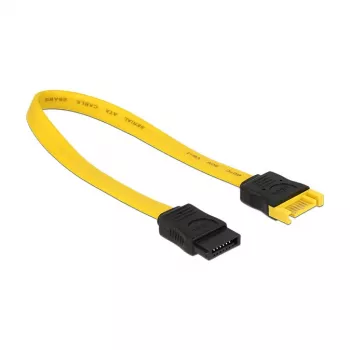 SATA kabelis DeLOCK 83949 0,2 m SATA 7 kontaktų geltonas