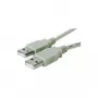 Microconnect USBAA1 USB 2.0 laidas 1 m USB-A pilkas
