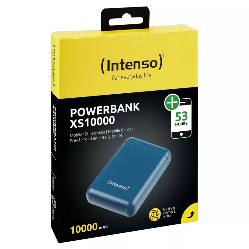 Intenso XS10000 LiPo 10000 mAh spalva Petrol