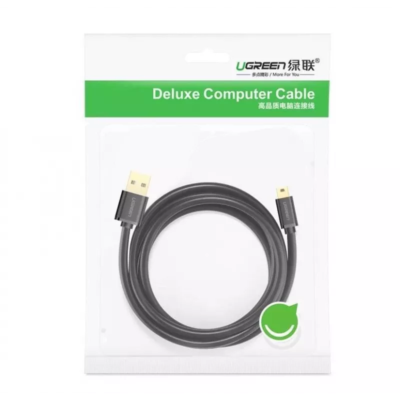 Ugreen USB laidas - mini USB 480 Mbps 3 m US132 (juodas)