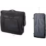 Drabužių krepšys LIGHTPAK 46131 – poliesteris, juodas, nuimamas peties diržas