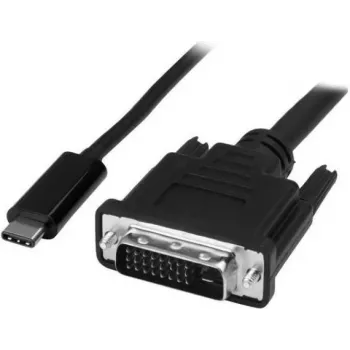 Microconnect USB3.1CDVI18B 1,8 m USB-C į DVI-D juodas vaizdo kabelis-adapteris