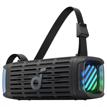 ANKER Soundcore Boom 3i juodas – atsparus lauko Bluetooth garsiakalbis IP68 50W BassUp 16h veikimo laikas šviesų šou TWS stereo