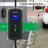 Qoltec Mobile EV automobilio įkroviklis reguliuojamas 2in1 Type2 | 7kW | 230V | CEE 3 kištukas | Wi-Fi | LCD | Nešiojamas | Wallbox | 5m