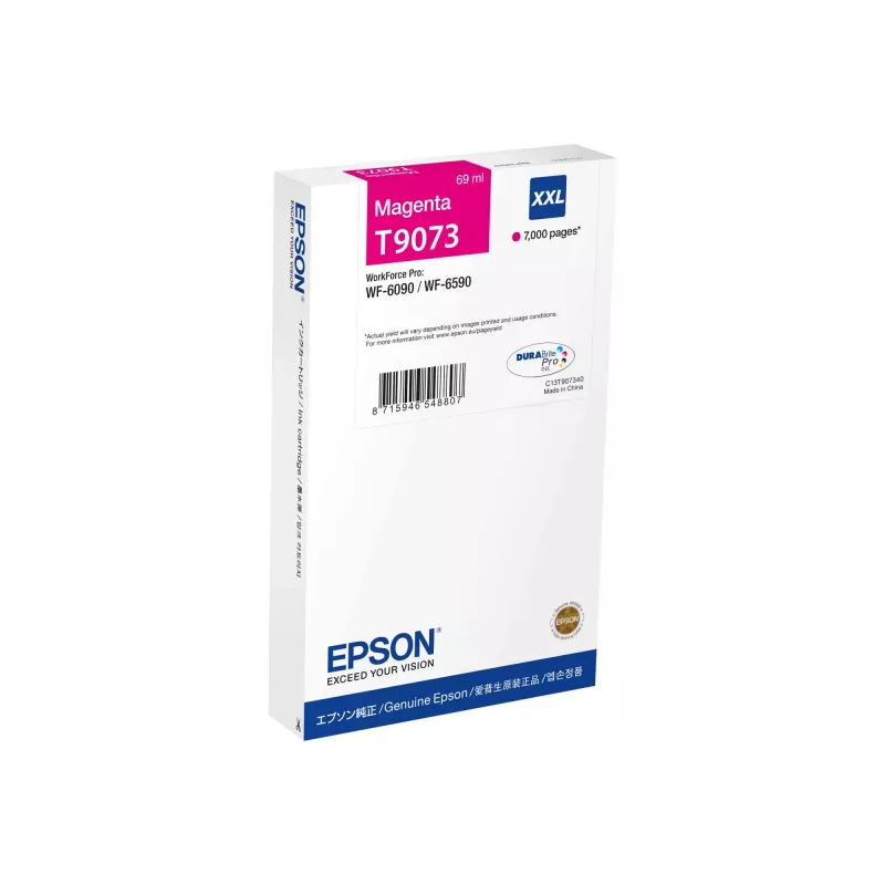 Originalus Epson didelės talpos rašalo kasetė C13T90734N, purpurinė – iki 7000 puslapių