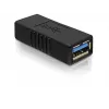 DELOCK USB 3.0 A-A adapteris, USB-A lizdas į USB-A lizdą, juodas, USB 3.0 duomenų perdavimas