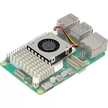 Raspberry Pi 5 Priedas - Aktyvus Aušintuvas, Ventiliatorius Raspberry Pi 5 (RPI5-ACOOL)