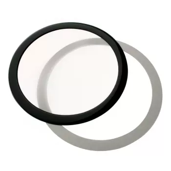 DEMCiflex dulkių filtras 225 mm, apvalus - juodas/baltas