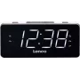 Lenco CR-18 - Laikrodis - Skaitmeninis - FM - LED - 4,57 cm (1,8 colio) - Juodas - Sidabrinis