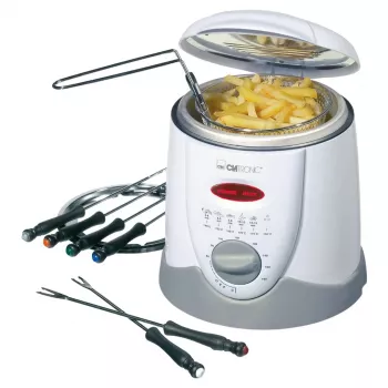 Clatronic FFR 2916 Vientisas 1 L Laisvai pastatomas 900 W Gruzdintuvė Pilka, Balta