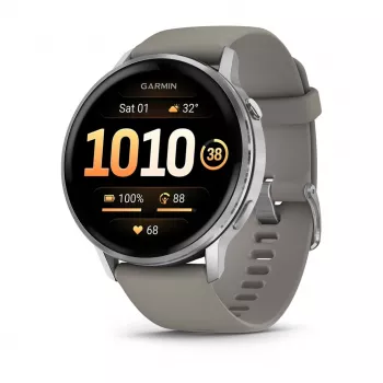 Išmanusis laikrodis Garmin Venu 4 1,4 colio AMOLED GPS Wi-Fi 45 mm sidabrinis