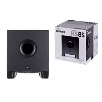 Yamaha HS8S juodas žemų dažnių garsiakalbis 150 W