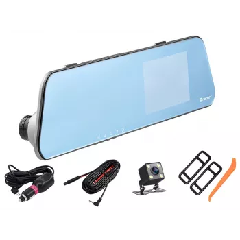 Automobilinis vaizdo registratorius Tracer Mensa Full HD Sidabrinis 1920x1080 150° žiūrėjimo kampas 4 colių ekranas