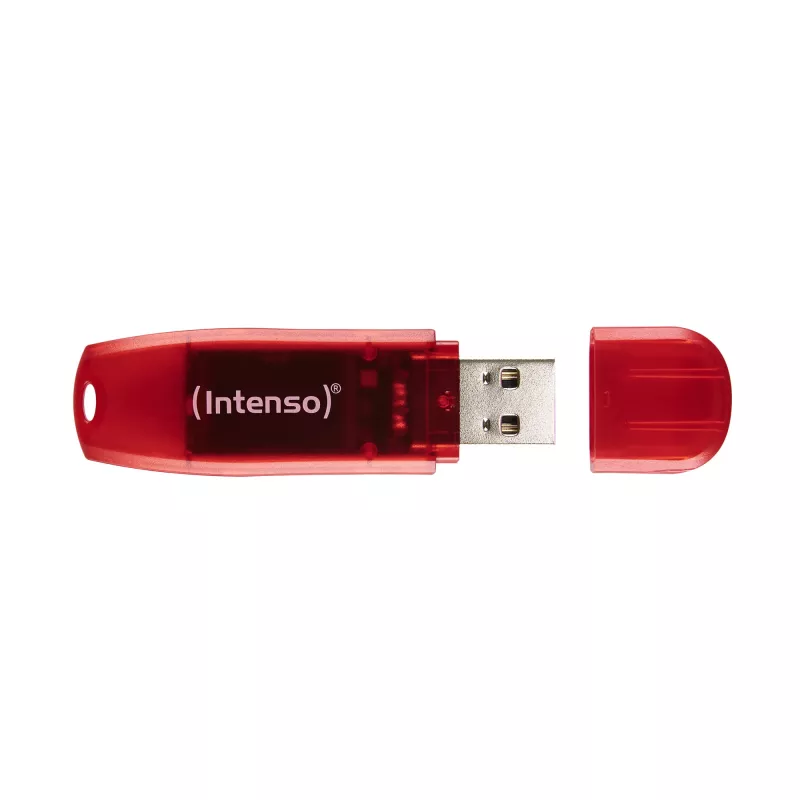 USB atmintukas Intenso 128 GB USB Type-A 2.0 Raudonas permatomas