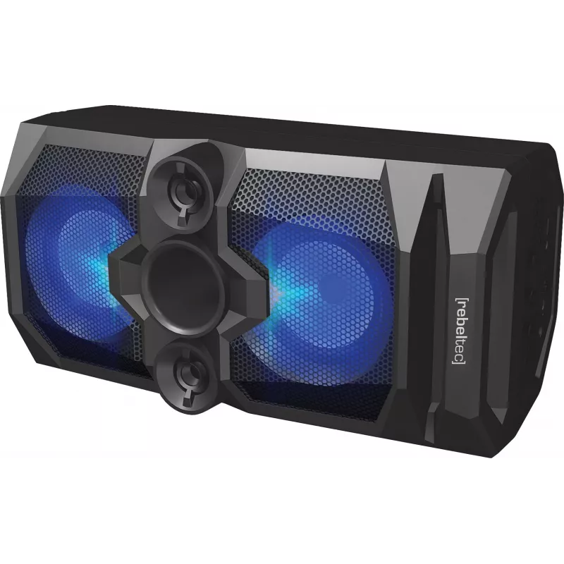 Rebeltec SoundBox 480 nešiojamas Bluetooth stereo garsiakalbis juodas, 50W RMS