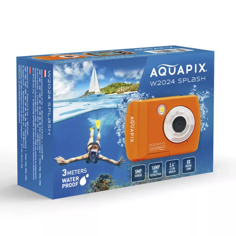 Kompaktiška vandeniui atspari kamera Easypix W2024 Splash 5 MP CMOS 1280 x 720 pikselių