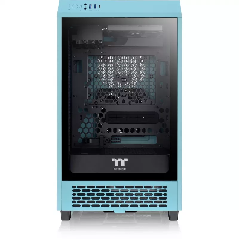 Thermaltake The Tower 200 turquoise Tempered Glass Mini Tower korpusas