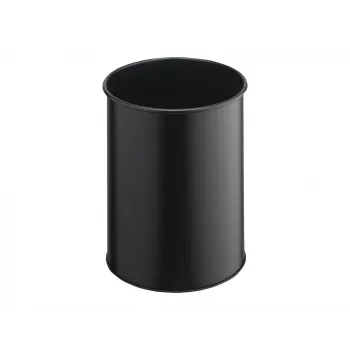 Šiukšliadėžė apvali poliesteriu dengto plieno juoda Durable 330101