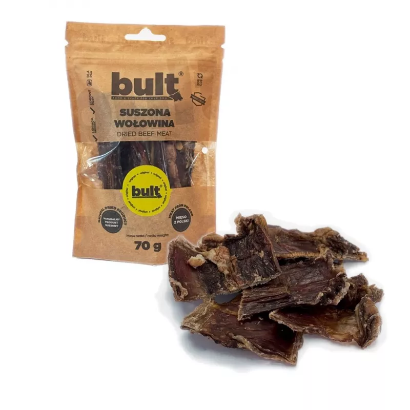 Šunų skanėstas BULT Eko Džiovinta jautiena 70 g