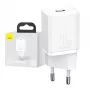 Baseus Super Si belaidis įkroviklis 20W USB-C PD baltas