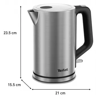 Elektrinis virdulys Tefal KI513D10 nerūdijantis plienas 1,7 L 2200 W, belaidis, 360° pagrindas