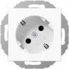 Jung SCHUKO kištukinis lizdas 16A 250V 45° A 520-45 KI WW (A520-45KIWW)