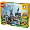 LEGO Creator 3-in-1 Viduramžių riterio pilies statybos rinkinys 31168 — 1371 detalė, 6 minifigūrėlės, nuo 9 metų