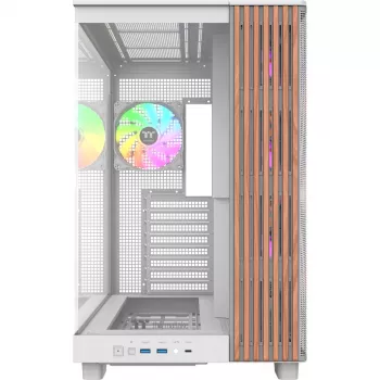 Korpusas Thermaltake View 380 XL WS ARGB Snow White – Midi bokštas, ATX palaikymas, langas