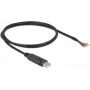Delock 90524 USB 2.0 į RS-232 nuoseklus adapteris, juodas