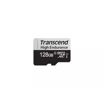 „Transcend“ 128GB MicroSDXC UHS-I 350V didelės ištvermės atminties kortelė