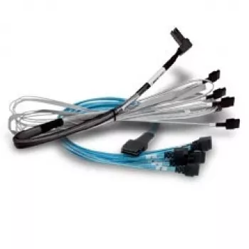 SAS kabelis BROADCOM 05-60004-00, 1 m, x8 SFF-8654 į 2×4 SFF-8654