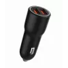 Automobilinis mobiliojo įrenginio įkroviklis Gembird TA-UC-A2QC36-CAR-01, 36 W, 12–24 V, cigaretinio žiebtuvėlio lizdui, juodas