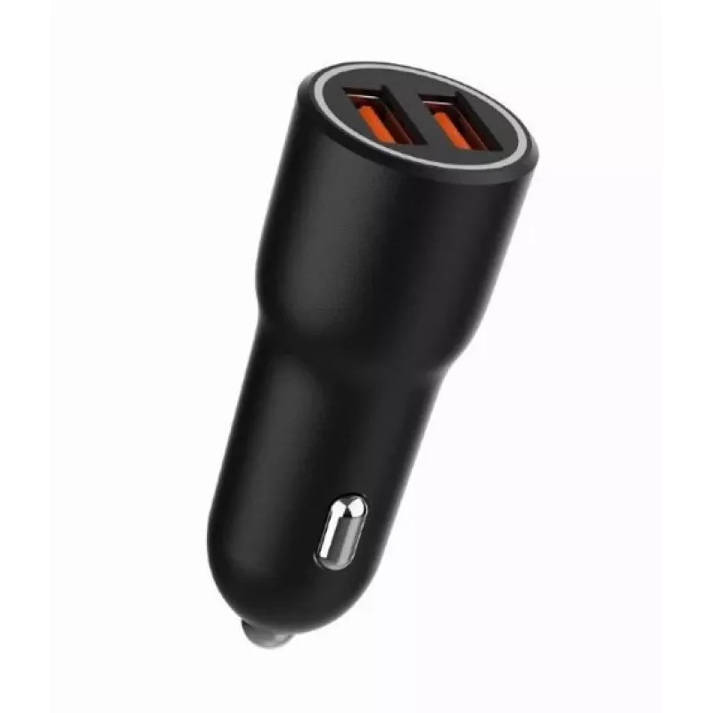 Automobilinis mobiliojo įrenginio įkroviklis Gembird TA-UC-A2QC36-CAR-01, 36 W, 12–24 V, cigaretinio žiebtuvėlio lizdui, juodas