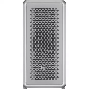 Korpusas Cooler Master MasterFrame 600 Midi Tower sidabrinis — ATX/Micro-ATX/ITX, grūdintas stiklas, palaiko 3x140 mm priekinius ventiliatorius