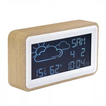 Skaitmeninė orų stotelė Denver WS-72 Wood LCD DC/Baterija