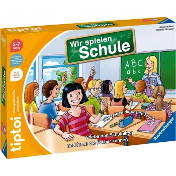 Stalo žaidimas tiptoi Wir spielen Schule