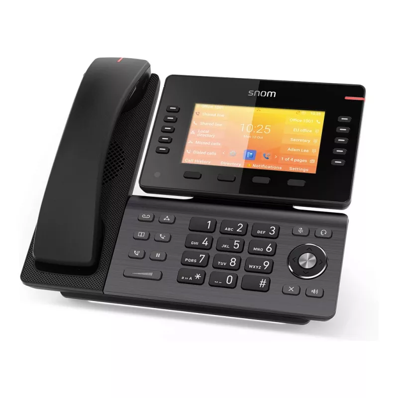 Snom D892M IP telefonas, juodas, darbalaukis/siena, Linux, TFT, 12,7 cm (5 coliai)