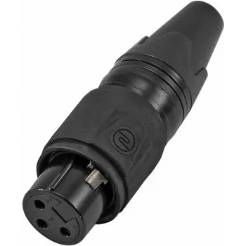 XLR 3 kontaktų lizdas Omnitronic IP 30208436 – moteriškas šasi jungtis garso įrangai