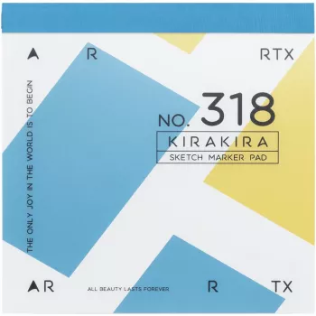 Arrtx LC302666 eskizų knygelė, 18 x 18 cm, 56 lapai, kvadratinis formatas
