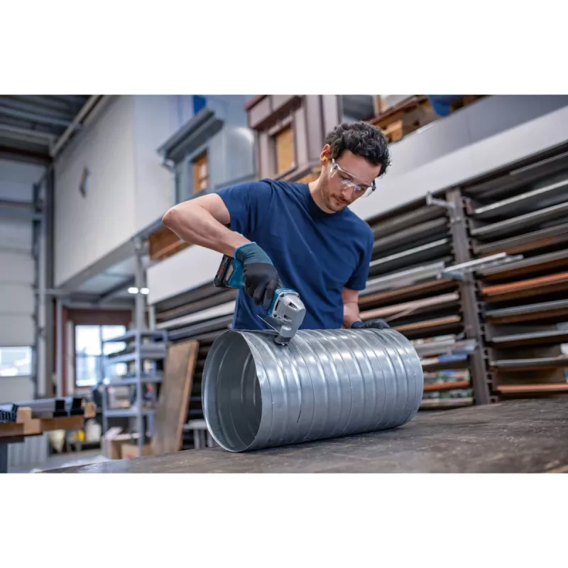 Bosch GSC 18V-16 E Professional akumuliacinės skardos žirklės, 18 V, 2x ProCORE18V 4,0 Ah, L-BOXX, mėlynos/juodos