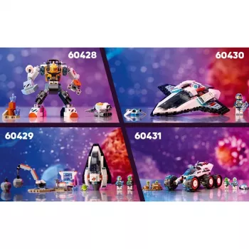 LEGO City Kosminis laivas 60430 – 240 dalių, 1 minifigūrėlė, nuo 6 metų