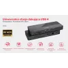 Dokavimo stotelė UNITEK D1079A USB4 Juoda 100W Power Delivery