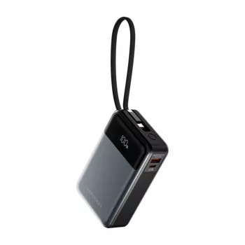 Nešiojamas powerbank Vention FHYB0 20000mAh 65W, 2× USB-C, 1× USB-A, juodas