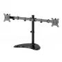 Gembird MS-D2ST-02 Monitorinis stovas (rotacija, pakreipimas, pasukimas), 13”–32”, juodas