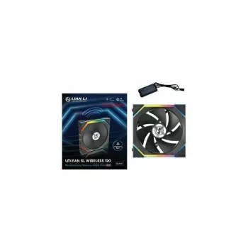 120 mm Lian Li UNI FAN SL-INF Wireless ARGB PWM Reverse Blade, juodas