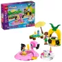 Konstruktorius LEGO Friends 42658 Baseinas su vienaragiu ir flamingo, personažai ir aksesuarai