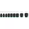 Poveikinių lizdų rinkinys Bosch Powertools PRO 1/2 colio 9 dalių, juodas